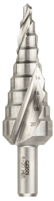 Stupňovitý vrták se šroubovou drážkou | 6/30 HSS