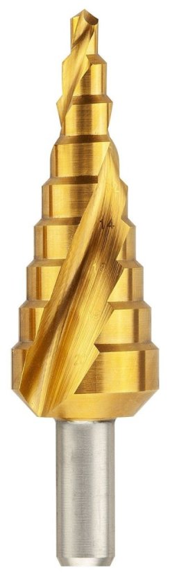 Stupňovitý vrták se šroubovou drážkou | 4/12-2 HSS TiN