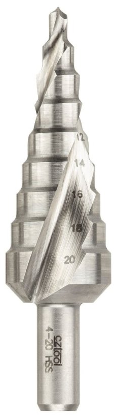 Stupňovitý vrták se šroubovou drážkou | PG 4 HSS