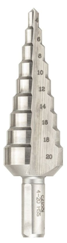Stupňovitý vrták s přímou drážkou | 10/20 HSSE